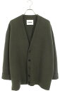 ジルサンダー JILSANDER サイズ:46 22AW J21GP0058 ダブルフェイスカーディガン(グリーン)【223052】【BS99】【メンズ】【中古...