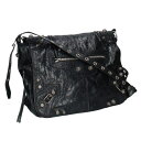 バレンシアガ BALENCIAGA 719093 ルカゴール ルカゴールレザースタッズショルダーバッグ(ブラック)【123052】【SS13】【小物】【中古】...