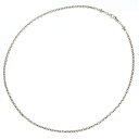 クロムハーツ Chrome Hearts サイズ:30inch MASK PAPER CHAIN シルバーマスクチェーンネックレス(シルバー 53.42g)【523052】【SS07】【小物】【中古】bb377#rinkan*B(4)