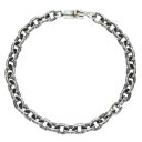 クロムハーツ Chrome Hearts サイズ:6inch PAPER CHAIN ペーパーチェーン シルバーブレスレット(シルバー 10.27g)【6230...
