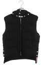 トムブラウン THOM BROWNE サイズ:0 MOQ050AW4812 フーデッドウールベスト(ブラック)【623052】【BS99】【メンズ】【中古】bb...