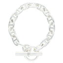 エルメス HERMES サイズ:15LINK Chaine d'Ancre MM シェーヌダンクルMMシルバーブレスレット(シルバー 53.14g)【92305...