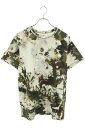 オフホワイト OFF-WHITE サイズ:XS 16SS カモフラ柄バックバイアスTシャツ(グリーン調×ブラウン調×ホワイト)【623052】【FK04】【メン...