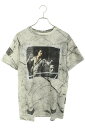 オフホワイト OFF-WHITE サイズ:XS 16SS ラヴァッジオバックバイアスプリントマーブルTシャツ(ライトグレー調)【623052】【FK04】【メン...