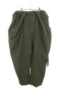 ロエベ LOEWE サイズ:50 HSM1Y04W68 BALLOON CARGO TROUSERS バルーンカーゴロングパンツ(カーキ)【523052】【BS55】【メンズ】【中古】bb33#rinkan*A