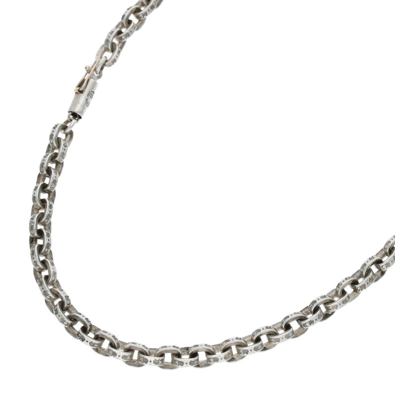 クロムハーツ Chrome Hearts サイズ:18inch PAPER CHAIN 18 ペーパーチェーン18inch シルバーネックレス(シルバー 36.32g)【033052】【SJ02】【小物】【中古】bb17#rinkan*B