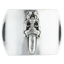 クロムハーツ Chrome Hearts BUCKL MIL DGR ミリタリーレイズドダガー シルバーバックル(シルバー 126.4g)【823052】【S...