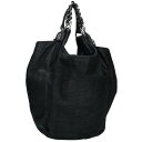 ジバンシィ GIVENCHY クロコ型押しハンドバッグ(ブラック)【304052】【BS99】【小物】【中古】bb356#rinkan*B
