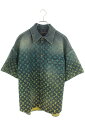 ルイヴィトン LOUISVUITTON サイズ:S 23SS RM231 YM4 HOS72X レインボーモノグラムショートスリーブデニム半袖シャツ(インディゴ...