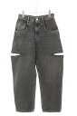 メゾンマルジェラ Maison Margiela サイズ:42 23AW S51LA0051 5ポケットカットアウトデニムパンツ(ブラック)【823052】【OM10】【レディース】【中古】bb205#rinkan*B