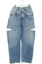 メゾンマルジェラ Maison Margiela サイズ:42 23AW S51LA0051 5ポケットカットアウトデニムパンツ(インディゴ)【033052】【...