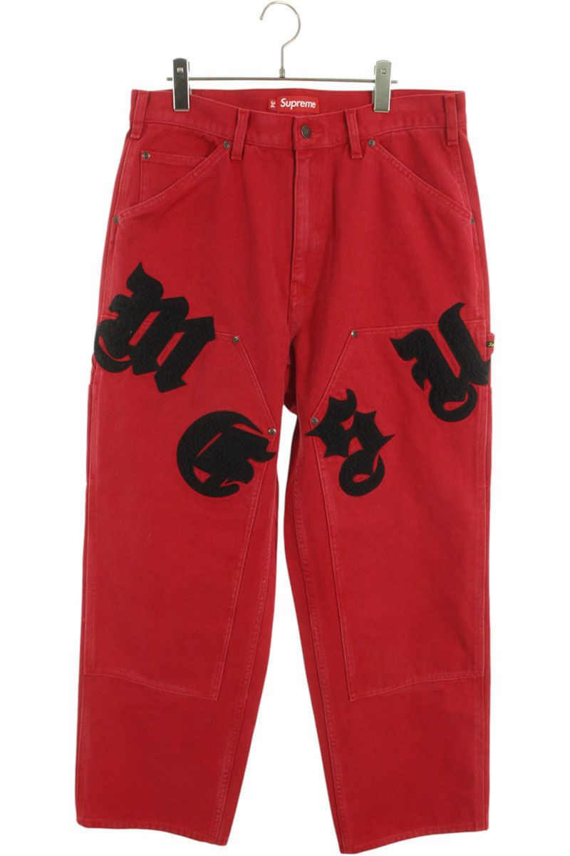 ץ꡼ SUPREME:34 25SS Old English Canvas Double knee painter ɥ󥰥å֥ˡǥ˥ѥ(åɡߥ֥å)823052ۡBS55ۡڥ󥺡ۡšbb78#rinkan*B