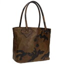 クロムハーツ Chrome Hearts FS TOTE FSトート クロスパッチ付きレザートートバッグ(グリーン調)【923052】【NO05】【小物】【中...