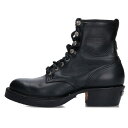 クロムハーツ Chrome Hearts サイズ:8E JOBMASTER ジョブマスター レザーブレードレースアップレザーブーツ(ブラック×シルバー)【823...