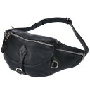 クロムハーツ Chrome Hearts #1 SNAT PACK スナットパック ダガージップガンスリンガーベルトレザーウエストバッグ(ブラック×シルバー)...