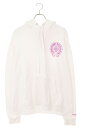 クロムハーツ Chrome Hearts サイズ:L SWTSHRT PLVR バックホースシューラメプリントパーカー(ホワイト×パープル調)【923052】【...