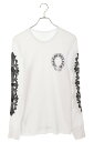 クロムハーツ Chrome Hearts サイズ:M Thermal L S ホースシュープリントサーマル長袖カットソー(ホワイト)【033052】【SJ02】...