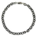クロムハーツ Chrome Hearts サイズ:7inch PAPER CHAIN ペーパーチェーン シルバーブレスレット(シルバー 11.53g)【3040...