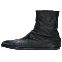 メゾンマルジェラ Maison Margiela サイズ:43 S57WU0134 タビフラットレザーブーツ(ブラック)【204052】【FK04】【メンズ】【...
