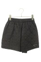 プラダ PRADA サイズ:38 22A757 リナイロントライアングルプレートハーフパンツ(ブラック)【304052】【BS99】【レディース】【中古】bb1...