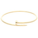 カルティエ Cartier サイズ:17 JUSTE UN CLOU BRACELET SM ジュストアンクル ブレスレット(イエローゴールド 9.98g)【9...