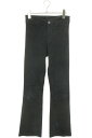 クロムハーツ Chrome Hearts サイズ:3 LTHR PANTS フレアニーレザーロングパンツ(ブラック)【209052】【NO05】【レディース】【中古】bb412#rinkan*D