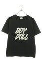 セリーヌ CELINE サイズ:S 22AW 2X59C671Q BOY DOLLラインストーンロゴプリントTシャツ(ブラック)【204052】【SB01】【メ...