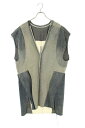 リックオウエンス Rick Owens サイズ:48 22SS KUNTROL TOP V NECK RR01B1122-HUDEG 再構築デザインVネックデニ...