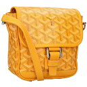 ゴヤール GOYARD サイズ:PM グランブルーPM PVC レザー切替ショルダーバッグ(イエロー)【204052】【SB01】【小物】【中古】bb87#ri...