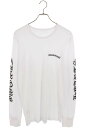 クロムハーツ Chrome Hearts サイズ:XL Thermal L S アームロゴプリントサーマル長袖カットソー(ホワイト)【304052】【SJ02】...