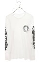 クロムハーツ Chrome Hearts サイズ:XL Thermal L S アームフローラルクロスサーマル長袖カットソー(ホワイト)【304052】【GZ1...