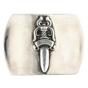 クロムハーツ Chrome Hearts BUCKL MIL DGR ミリタリーレイズドダガー シルバーバックル(シルバー 141.05g)【304052】【...