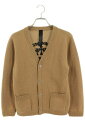 クロムハーツ Chrome Hearts サイズ:10Y キッズバックセメタリークロス刺繍カーディガン(ベージュ)【604052】【FK04】【レディース】【中...