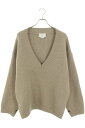 ヨーク YOKE サイズ:M YK19AW0070S ミラノリブVネックニット(ベージュ)【604052】【BS99】【メンズ】【中古】bb187#rinkan*B(4)