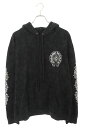 クロムハーツ Chrome Hearts サイズ:L SWTSHRT PLVR セメタリークロス総柄プリントプルオーバーパーカー(ブラック)【404052】【S...