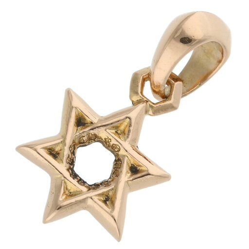 クロムハーツ Chrome Hearts 22K STAR OF DAVID スターオブダビデチャーム ゴールドネックレストップ(イエローゴールド 8.03g)【314052】【GZ11】【小物】【中古】bb389#rinkan*B クロムハーツ Chrome Hearts 22K STAR OF DAVID スターオブダビデチャーム ゴールドネックレストップ(イエローゴールド 8.03g)【314052】【GZ11】【小物】【中古】bb389#rinkan*B