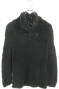 クロムハーツ Chrome Hearts サイズ:M クロスパッチコットンニット(ブラック)【604052】【GZ11】【メンズ】【中古】bb33#rinkan...