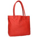 クロムハーツ Chrome Hearts FS TOTE FSトート クロスパッチ付きレザートートバッグ(レッド)【024052】【OM10】【小物】【中古】...