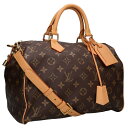 ルイヴィトン LOUISVUITTON サイズ:40 M24422 スピーディ P9 バンドリエール 40 モノグラムボストンバッグ(ブラウン)【504052】...