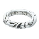 クロムハーツ Chrome Hearts サイズ:7.5号 SCRL BAND スクロールバンド シルバーリング(シルバー 7.86g)【414052】【OS06】【小物】【中古】bb212#rinkan*B(4)
