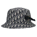 ディオール DIOR サイズ:M 293C906G5763 ローラー付オブリーク総柄バケットバケットハット(ベージュ)【504052】【SS13】【小物】【中古...