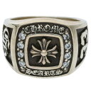 クロムハーツ Chrome Hearts サイズ:29号 LRG CHAMPION P DMND ラージチャンピオン PAVEダイヤ シルバーリング(シルバー×...