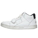 セリーヌ CELINE サイズ:42 CT-02 ベルクロストラップミッドスニーカー(ホワイト)【214052】【BS99】【小物】【中古】bb360#rinkan*C