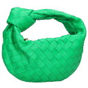 ボッテガヴェネタ BOTTEGA VENETA ジョディ イントレチャートレザーハンドバッグ(グリーン)【604052】【SB01】【小物】【中古】bb326...