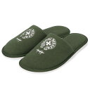 クロムハーツ Chrome Hearts サイズ:M ホノルル限定 ホースシュー刺繍ホテルスリッパ(グリーン調)【704052】【OS06】【小物】【中古】bb...