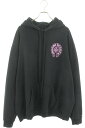 クロムハーツ Chrome Hearts サイズ:XXL WWW.CHROMEHEARTS.COM HOODIE オンライン限定ホースシューバックプリントプルオ...