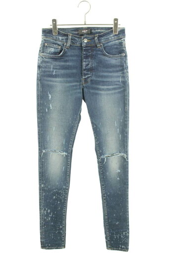 アミリ AMIRI サイズ:30インチ ダメージ加工ストレッチスキニーデニムパンツ(インディゴ)【804052】【OM10】【メンズ】【中古】bb356#rinkan*B アミリ AMIRI サイズ:30インチ ダメージ加工ストレッチスキニーデニムパンツ(インディゴ)【804052】【OM10】【メンズ】【中古】bb356#rinkan*B