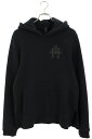 クロムハーツ Chrome Hearts サイズ:M Y NOT クロスパッチ付きプルオーバーパーカー(ブラック)【114052】【FK04】【メンズ】【中古】...