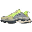 バレンシアガ BALENCIAGA サイズ:44 TRIPLE S TRAINERS トリプルエスレースアップスニーカー(イエロー×グレー)【214052】【BS99】【小物】【中古】bb295#rinkan*C