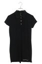 クロムハーツ Chrome Hearts サイズ:L ダガー刺繍ポロニットワンピース(ブラック)【804052】【SJ02】【レディース】【中古】bb17#ri...